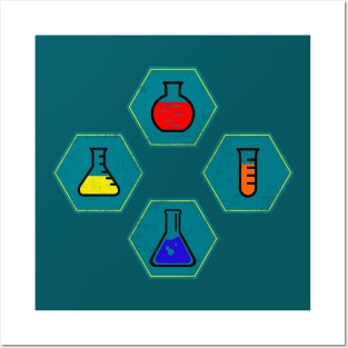 Chemistry erlenmeyer flask Posters and Art
